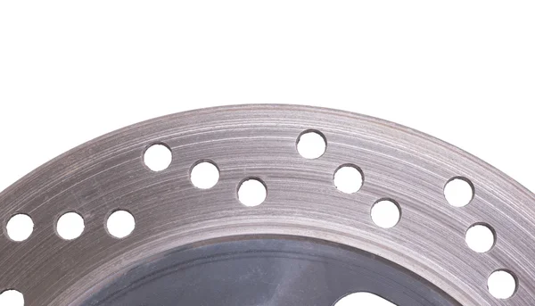 Single disc brake rotor of a motorcycle — Stock Photo, Image