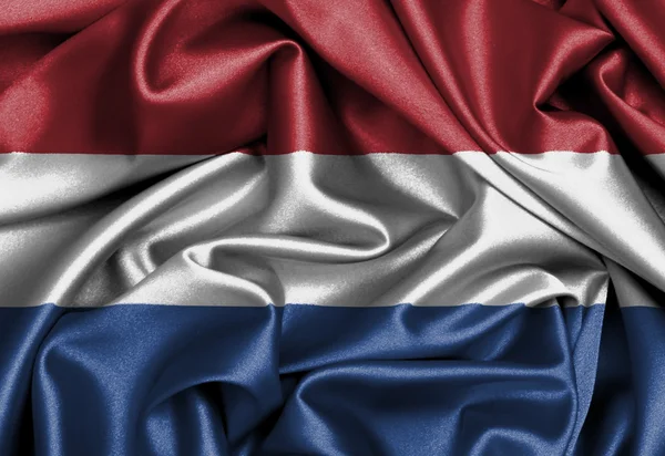 Satijn vlag, drie dimensionale renderen — Stockfoto