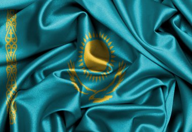 saten bayrak, üç boyutlu render