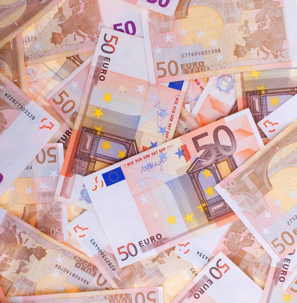 50 Euro, seamless background — Stock Photo, Image