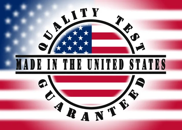 Quality test guaranteed stamp — Stock Photo, Image