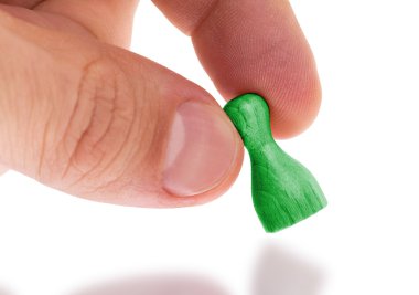düz renk boyama ahşap piyon