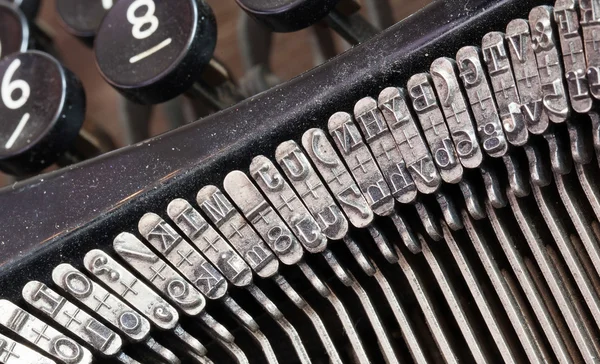 Detalle de una vieja máquina de escribir — Foto de Stock