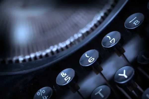 Close up photo of antique typewriter keys — Stock Photo, Image