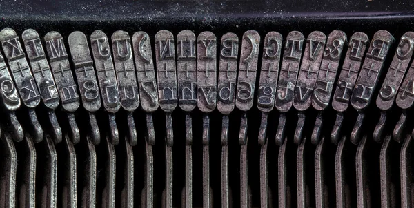 Dettaglio di una vecchia macchina da scrivere — Foto Stock