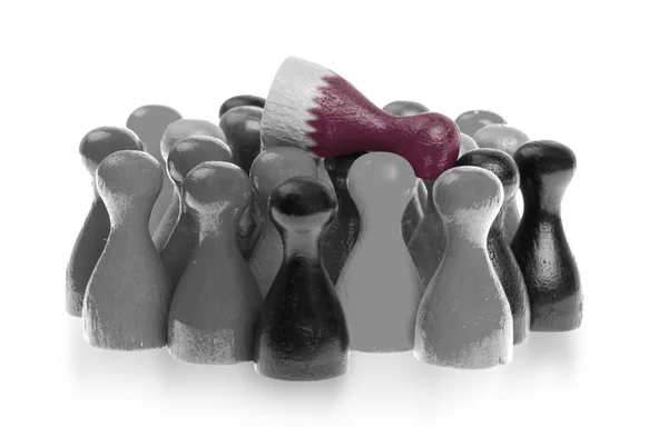 One unique pawn on top of common pawns — Stock Photo, Image