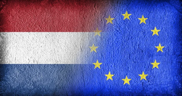 Nederland en de eu — Stockfoto