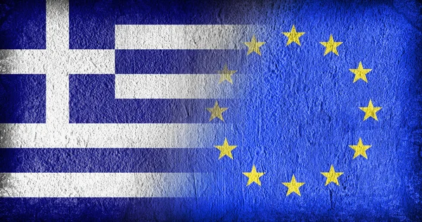 Greece and the EU — Stock Photo, Image