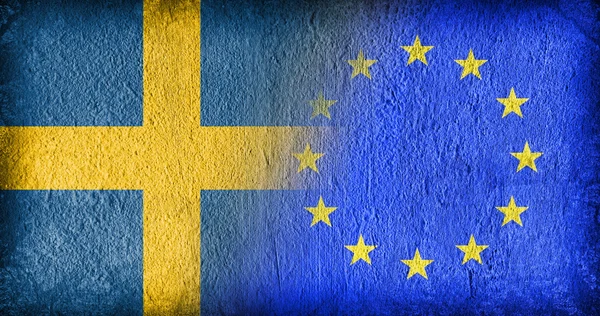 Zweden en de eu — Stockfoto