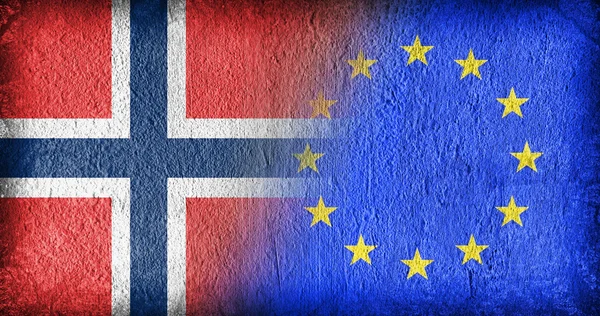 Noorwegen en de eu — Stockfoto
