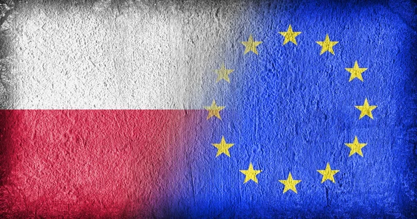 La Polonia e l'UE — Foto Stock