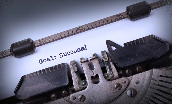 Vintage inscription made by old typewriter — Stock Photo, Image