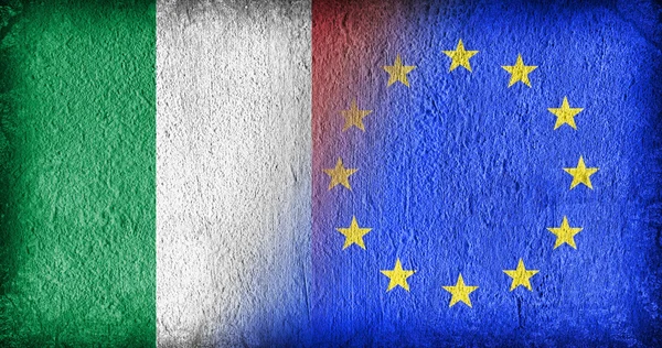 Italië en de eu — Stockfoto