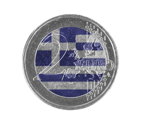 Moneda en euros, 2 euros — Foto de Stock