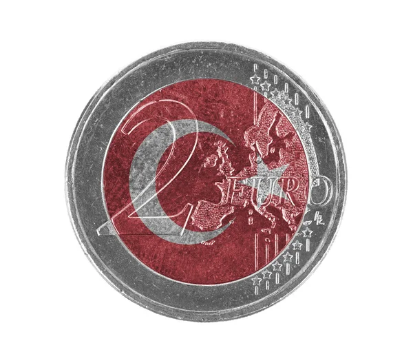 ユーロ硬貨、2 ユーロ — ストック写真