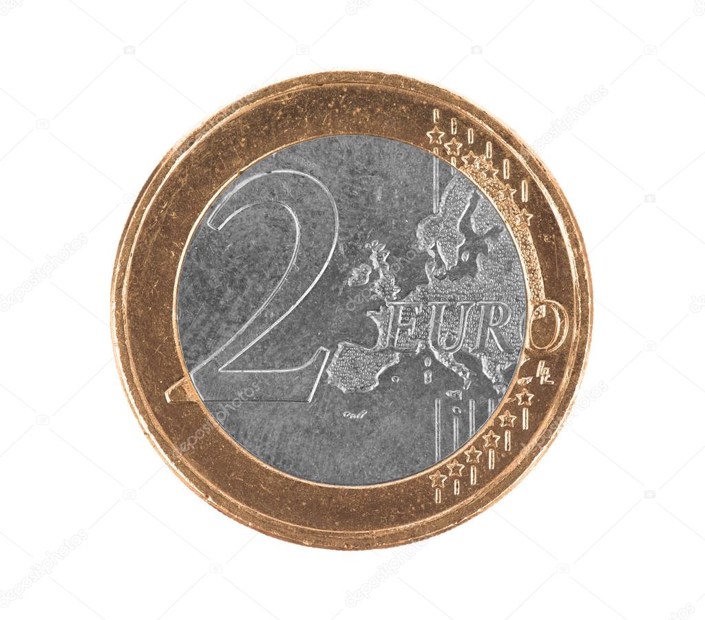 偽ユーロ硬貨 2 ユーロ ストック写真 C Michaklootwijk