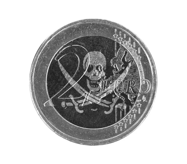 Euro mince, 2 euro — Stock fotografie