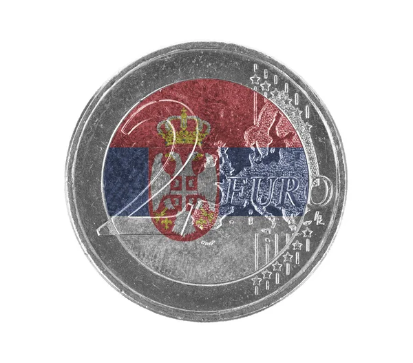 Moeda de euro, 2 euros — Fotografia de Stock