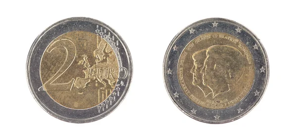 Monety euro, 2 euro — Zdjęcie stockowe