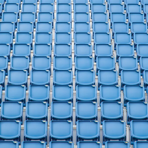 Asiento azul en estadio deportivo — Foto de Stock