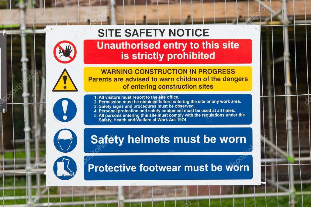 Construction Signs building site