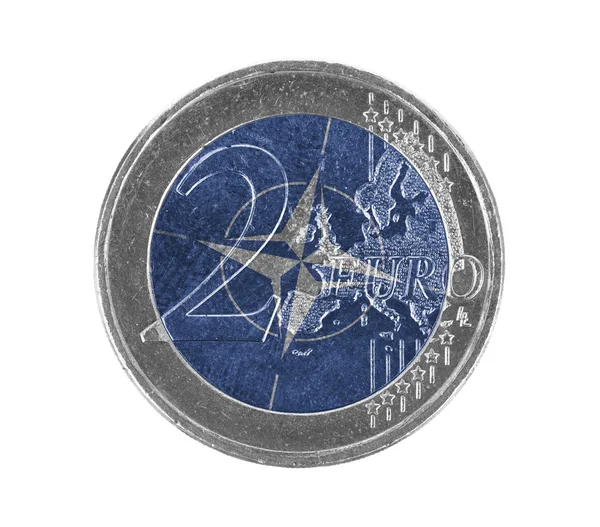 Moeda de euro, 2 euros — Fotografia de Stock