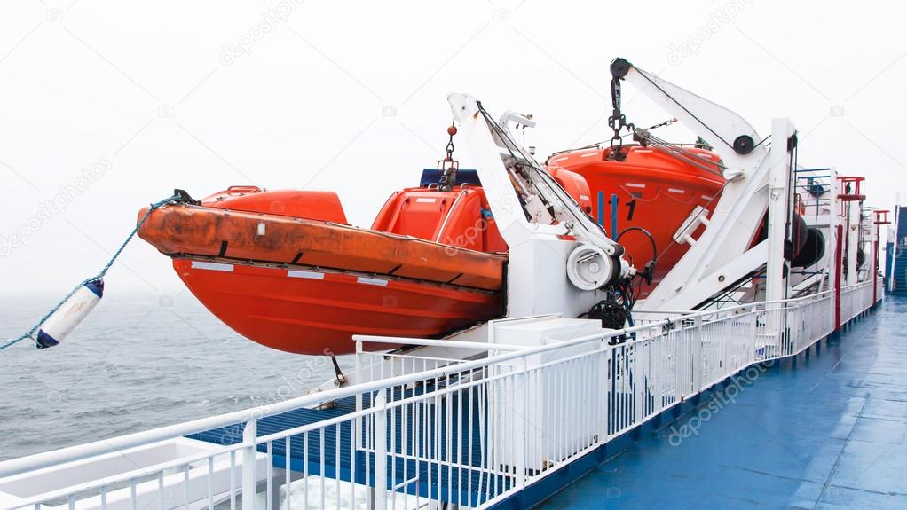Lifeboats by deck
