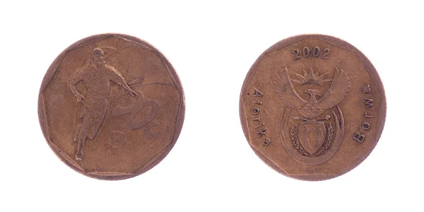 50 sydafrikanska rand cent mynt — Stockfoto