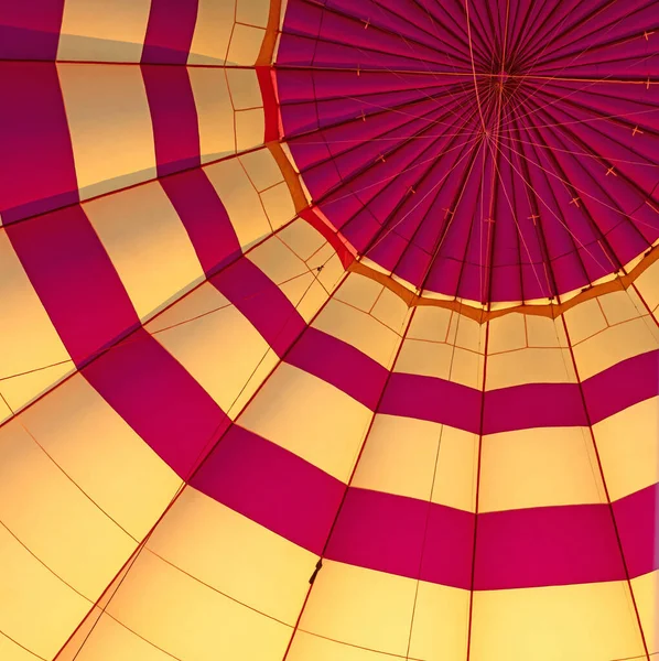 Binnenkant Van Een Heteluchtballon Selectieve Focus — Stockfoto