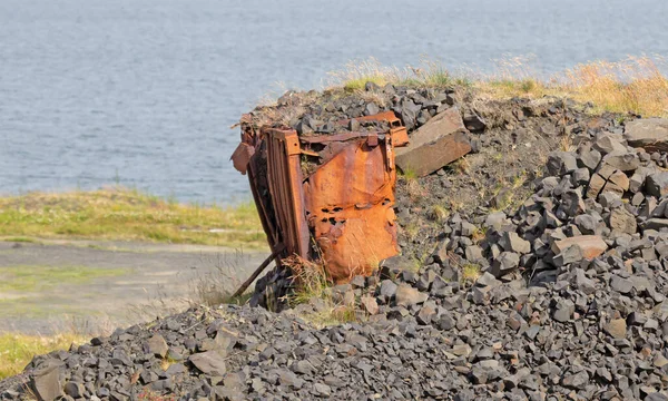 Dettagli Una Base Navale Abbandonata Sull Islanda Hvtanes Hvalfjrdur Utilizzata — Foto Stock