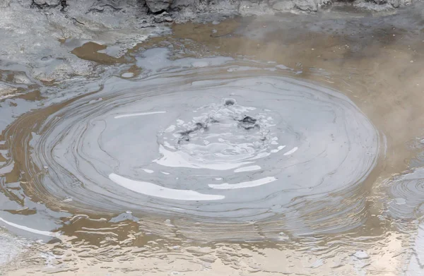 Boiling Mudpool Hverir Namafjall Northern Iceland Krafla Area — Stock Photo, Image