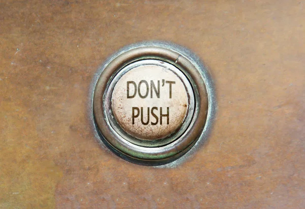 Old button - don't push — Stock Photo, Image