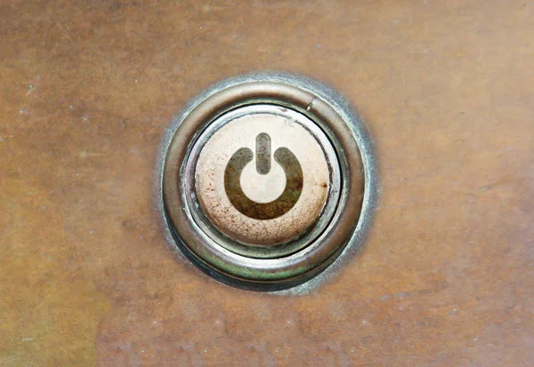 Old button - power — Stock Photo, Image