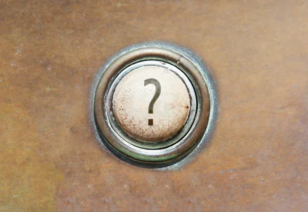 Old button - ? — Stock Photo, Image