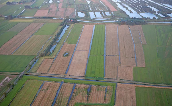 Landbouwlandschap Van Friesland Één Van Noordelijke Provincies Van Nederland Friesland — Stockfoto