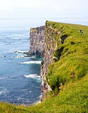 Bu görkemli yüksek kayalıklar Latrabjarg 'da, İzlanda' nın en batı noktasında, milyonlarca kuşun yuvası, Avrupa 'nın 14km uzunluğunda ve 440 metre yüksekliğindeki en büyük kuş uçurumları.