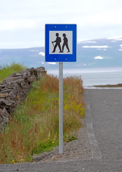 Firmare Percorso Piedi Islanda Westfjords — Foto Stock