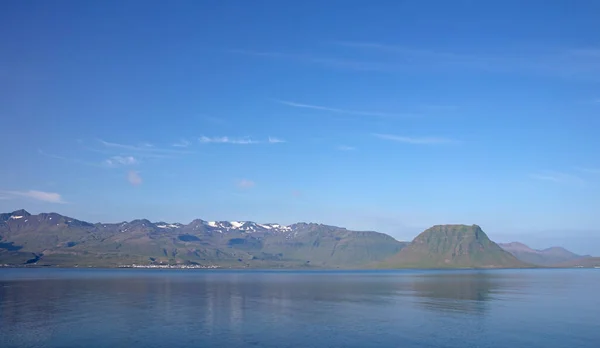 Kirkjufell Montagne Vue Fjord Islande — Photo