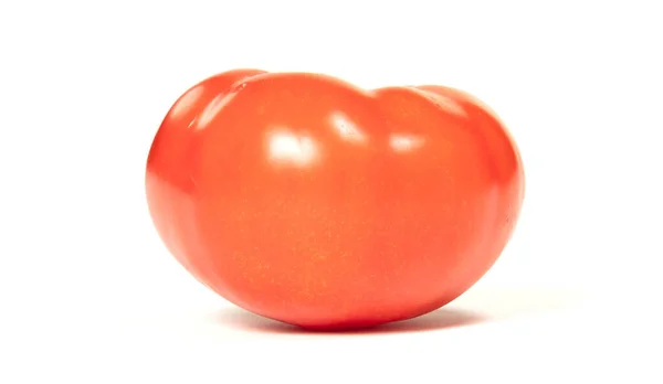 Pomodoro Rosso Maturo Isolato Fondo Bianco — Foto Stock