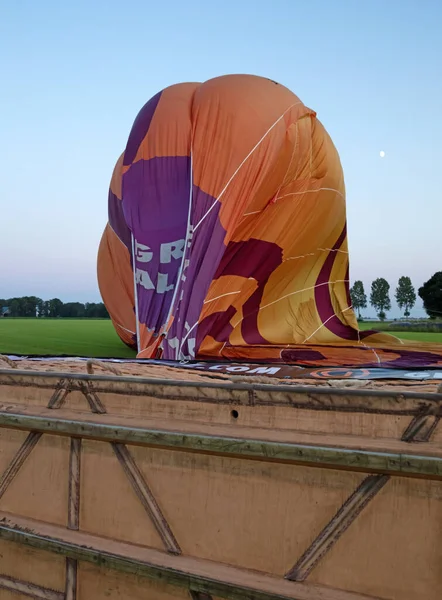 Joure Pays Bas Juillet 2021 Atterrissage Une Montgolfière Ballooning Est — Photo