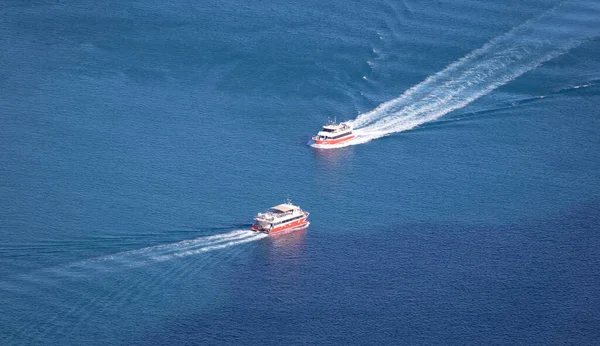 Lanzarote España Enero 2022 Ferry Transporta Pasajeros Entre Graciosa Las —  Fotos de Stock