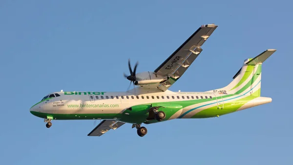 Lanzarote Spanje Januari 2022 Atr Van Binter Met Registratie Nqr — Stockfoto