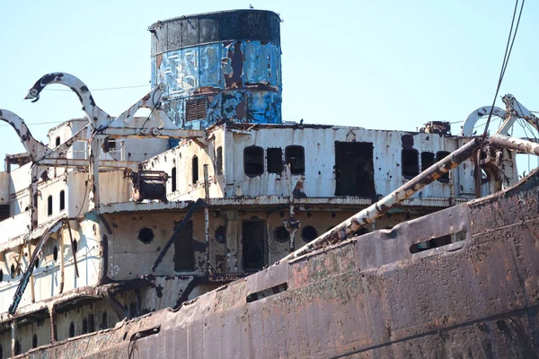 Naufragio Arrecife Lanzarote Spagna Affondato Molti Anni — Foto Stock