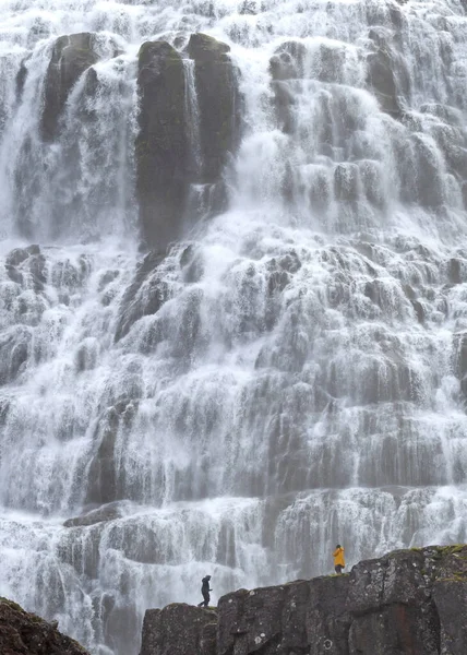 Феджанди Исландия Августа 2021 Года Феджанди Самый Знаменитый Водопад Западных — стоковое фото