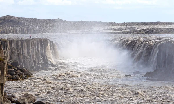 Den Mäktiga Selfoss Vattenfall Nordöstra Island — Stockfoto