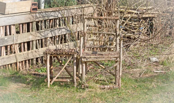 Natural Chair Table Ready Used — Stock Photo, Image