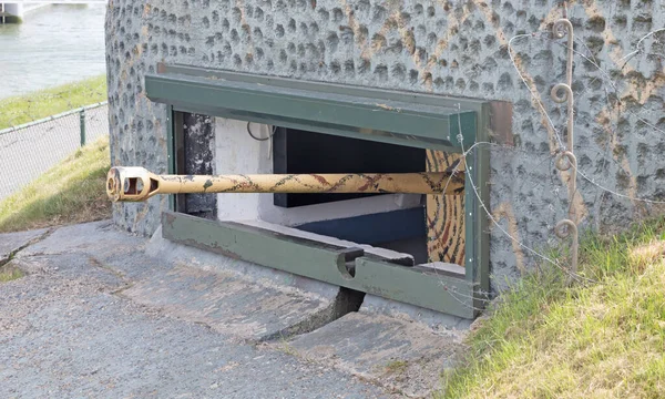 Gammal Bunker Från Ww2 Som Används Holländarna Och Tyskarna — Stockfoto