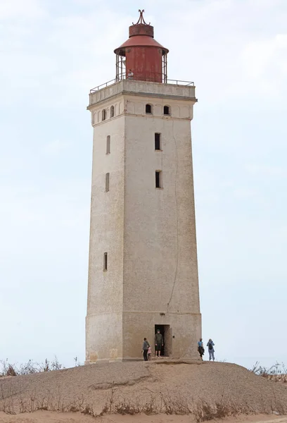 Lokken Dinamarca Agosto 2022 Pessoas Popular Rubjerg Knude Lighthouse Jutlândia — Fotografia de Stock