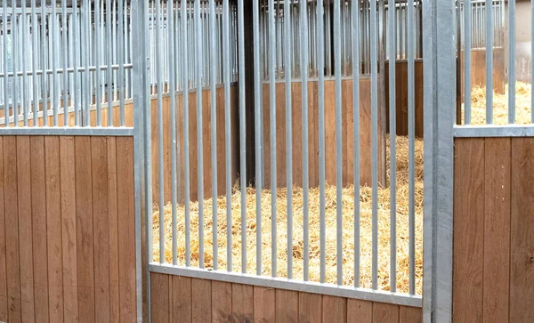 Empty Cage Animals Indoor Selective Focus — Stock Photo, Image