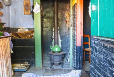 1920 'lerden kalma bir Hollanda mutfağının içi artık kullanılmıyor.